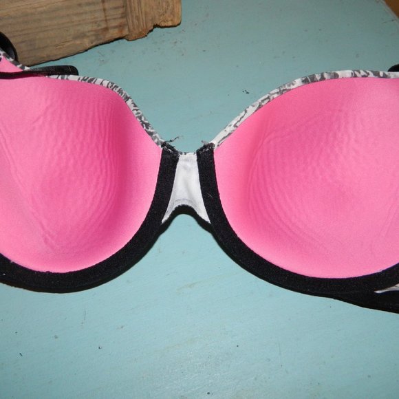 5/$25 PINK Victoria's Secret Snake Skin Padded Bra Size 32DD (HH-30) - Picture 4 of 5
